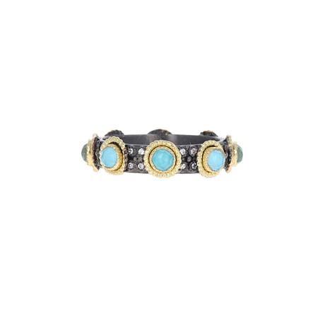 Turquoise Doublet Station Stack Band