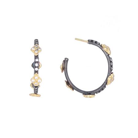 Gold Crivelli 16mm Hoop Earring