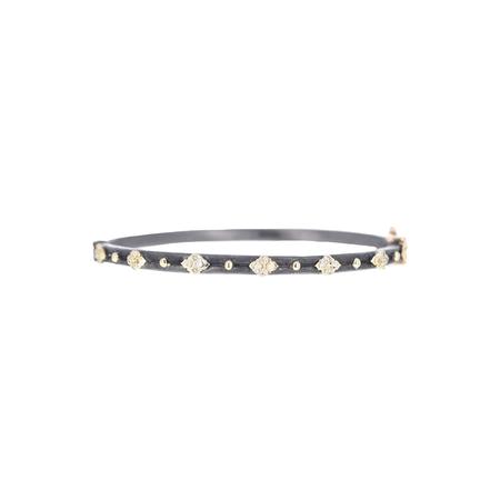 Silver and Gold Crivelli Huggie Bracelet