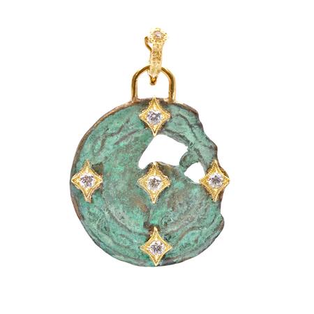 Diamond Artifact Charm Pendant
