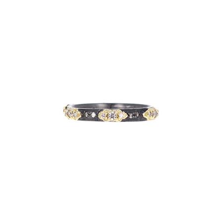 Silver Scroll Stack Band Ring