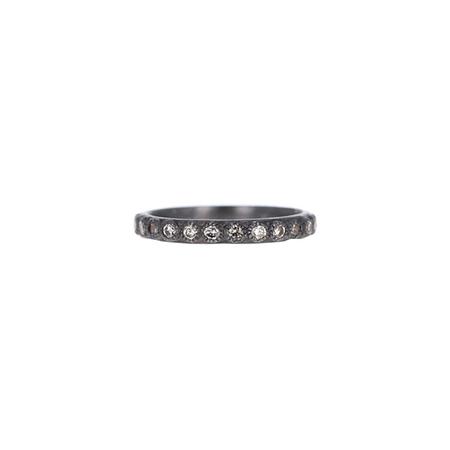 Champagne Diamond Stack Band Ring