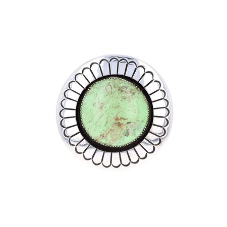 Vintage Gaspeite Shadowbox Pendant