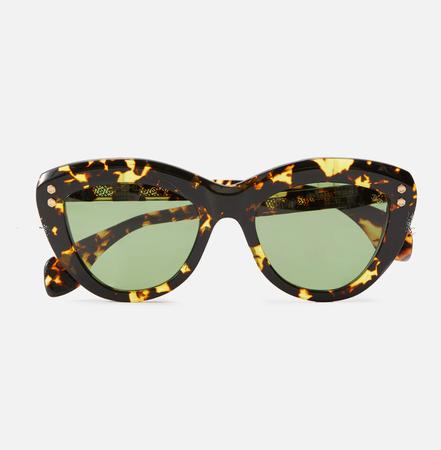 Tortoise Frame Cat Eye Sunglasses