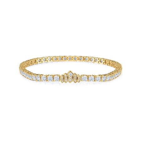 Gold Diamond Tiara Bracelet