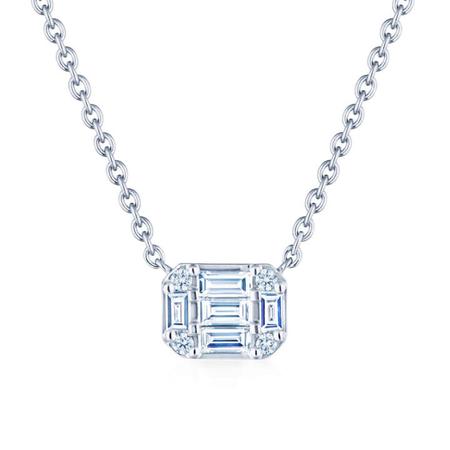 Sunburst Diamond Pendant Necklace
