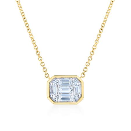 Sunburst Diamond Pendant Necklace