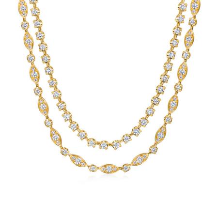 Double Starry Night Diamond Necklace 