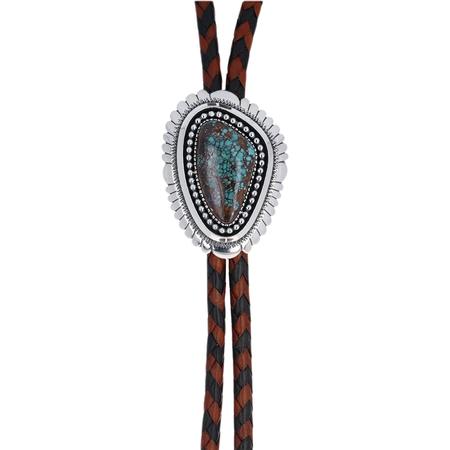 Black Jack Turquoise Bolo Tie 