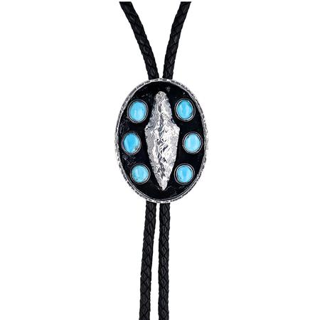 Turquoise Arrowhead Bolo Tie