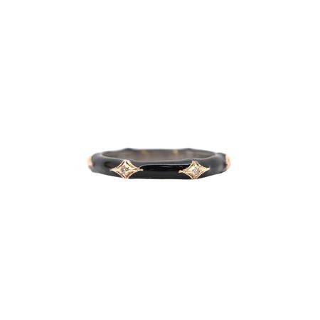 Black Enamel Stack Band