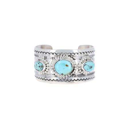 3 Royston Turquoise Stamped Cuff