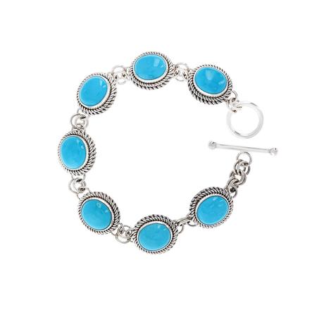 Sleeping Beauty Turquoise Link Bracelet