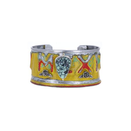 Yellow New Mexico License Plate Cuff