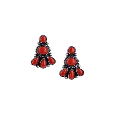 Coral Post Earring
