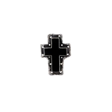 Black Onyx Cross Ring
