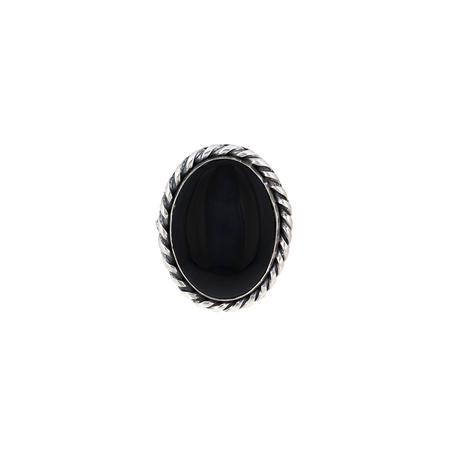 Large Oval Onyx Ring