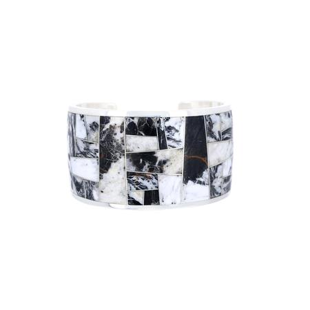 White Buffalo Inlay Cuff