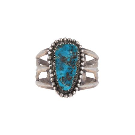 Tufa Cast Fox Turquoise Cuff