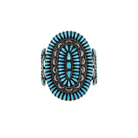 Vintage Sleeping Beauty Turquoise Cluster Cuff