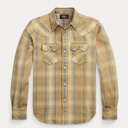 Slim Fit Plaid Western Shirt