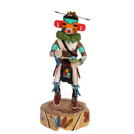 Blue Corn Dancer Hopi Kachina Carving