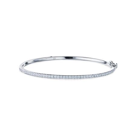White Gold Diamond Bangle