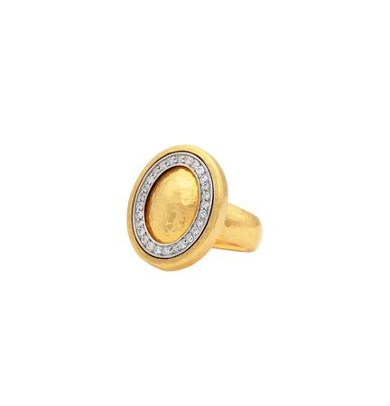 Gold Pave Diamond Cocktail Ring