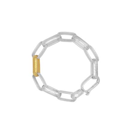 Silver and Gurhan Link Bracelet