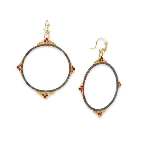 Crivelli Open Drop Earrings 