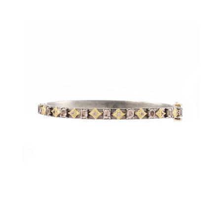 Morganite Gold Crivelli Huggie Bracelet