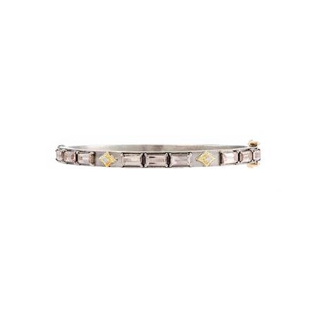 Diamond & Morganite Crivelli Huggie Bracelet