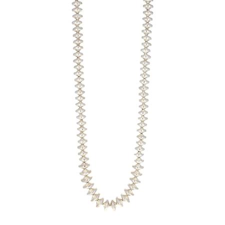 Hammered Saucer Beaded Necklace