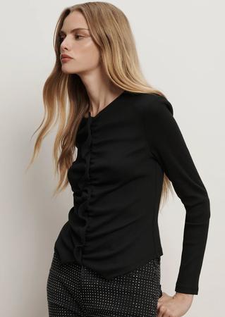 Button-Front Top
