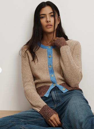 Merino Wool-Blend Cardigan