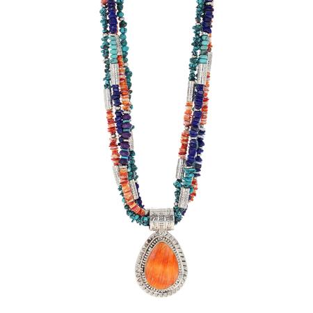 Multi-Stone 3 Strand Necklace 