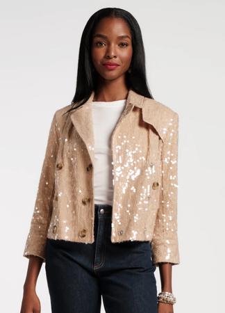Sequin Moto Jacket