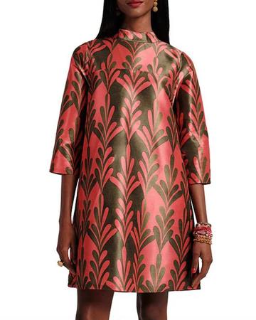 Palm Print Mini Dress