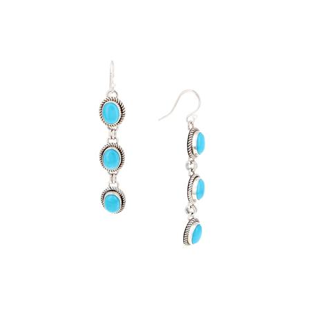 Sleeping Beauty Turquoise Dangle Earrings