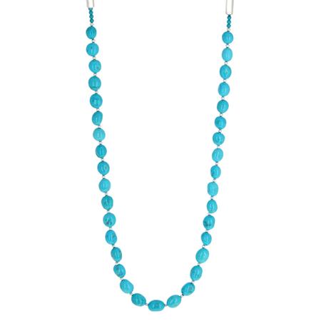 Sleeping Beauty Turquoise Bead Necklace 
