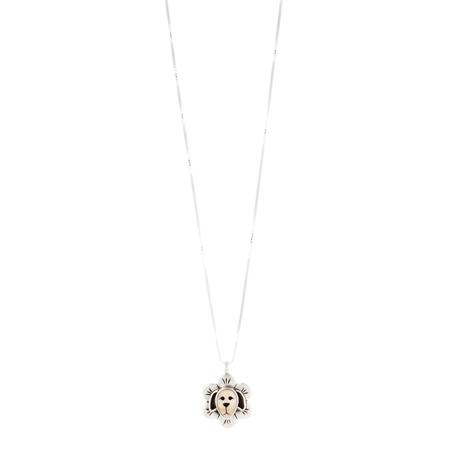 Sleepy Dog Pendant Necklace