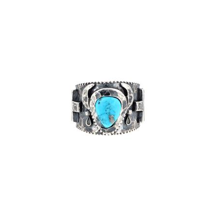 Kingman Turquoise Buffalo Rings