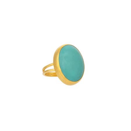 Turquoise and Gold Ring