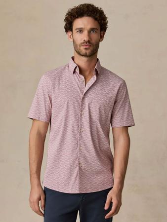 Short-Sleeve Movement Monterey Shirt - Rose Palm Mosaic