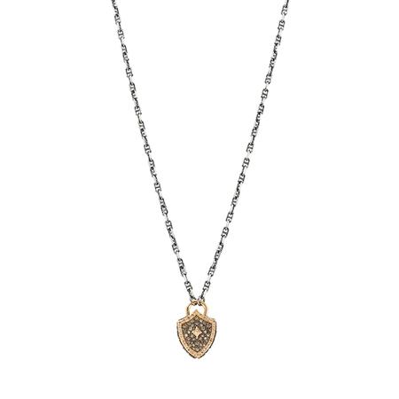 Pave Lock Pendant Necklace 