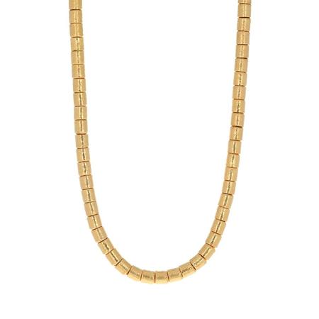 Gold Vertigo Bead Necklace