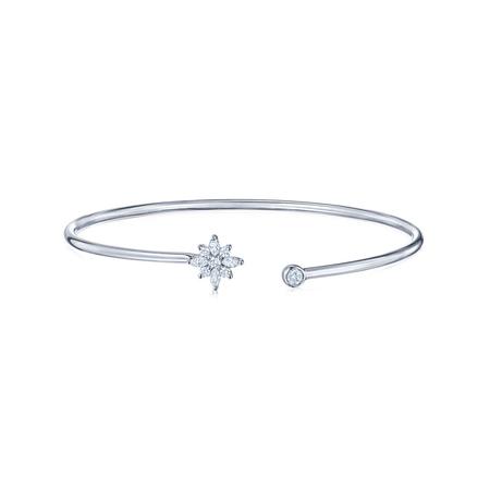 Diamond Open Star Bangle