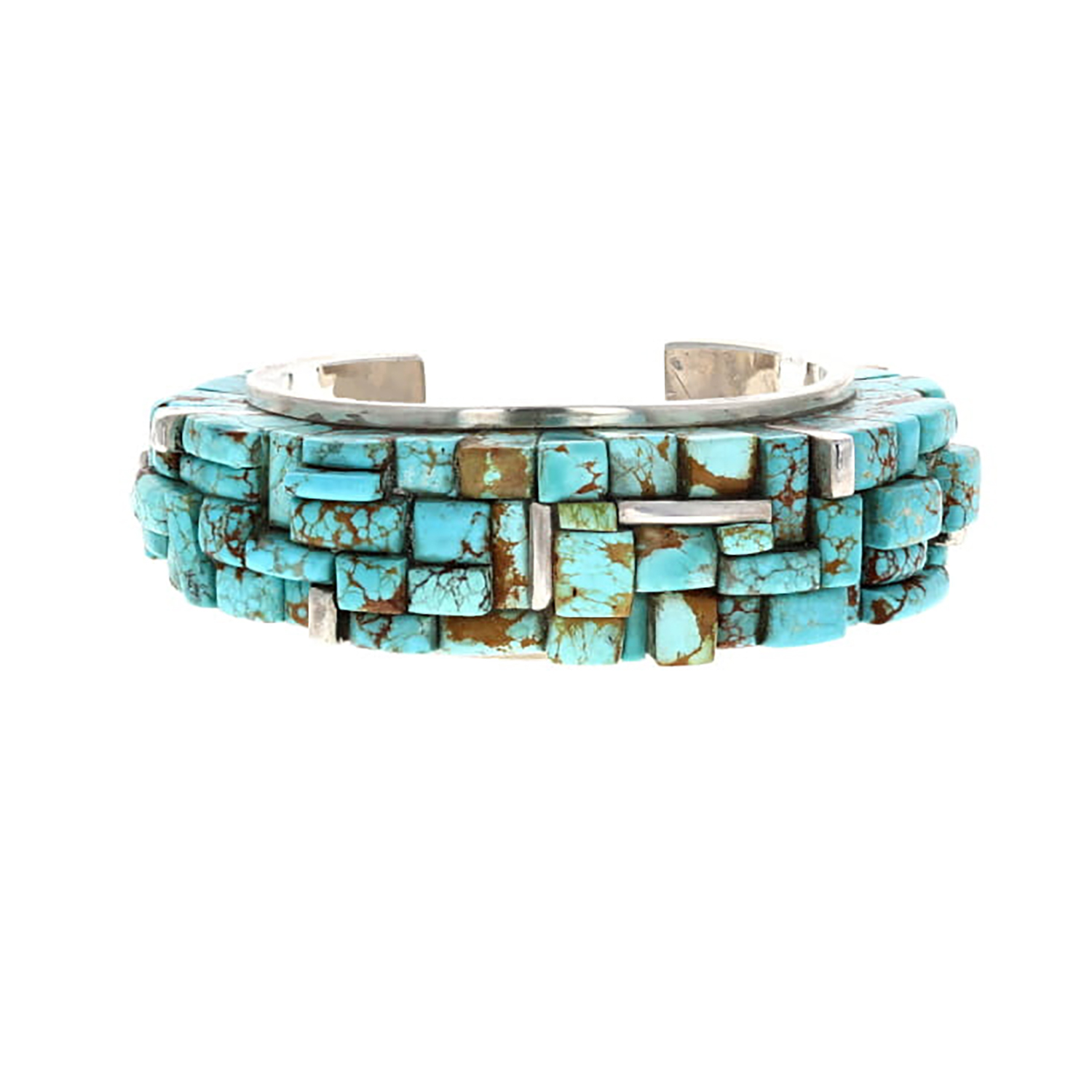 Number 8 Turquoise Inlay Cuff by Joe Begay and Malcolm Yazzie.